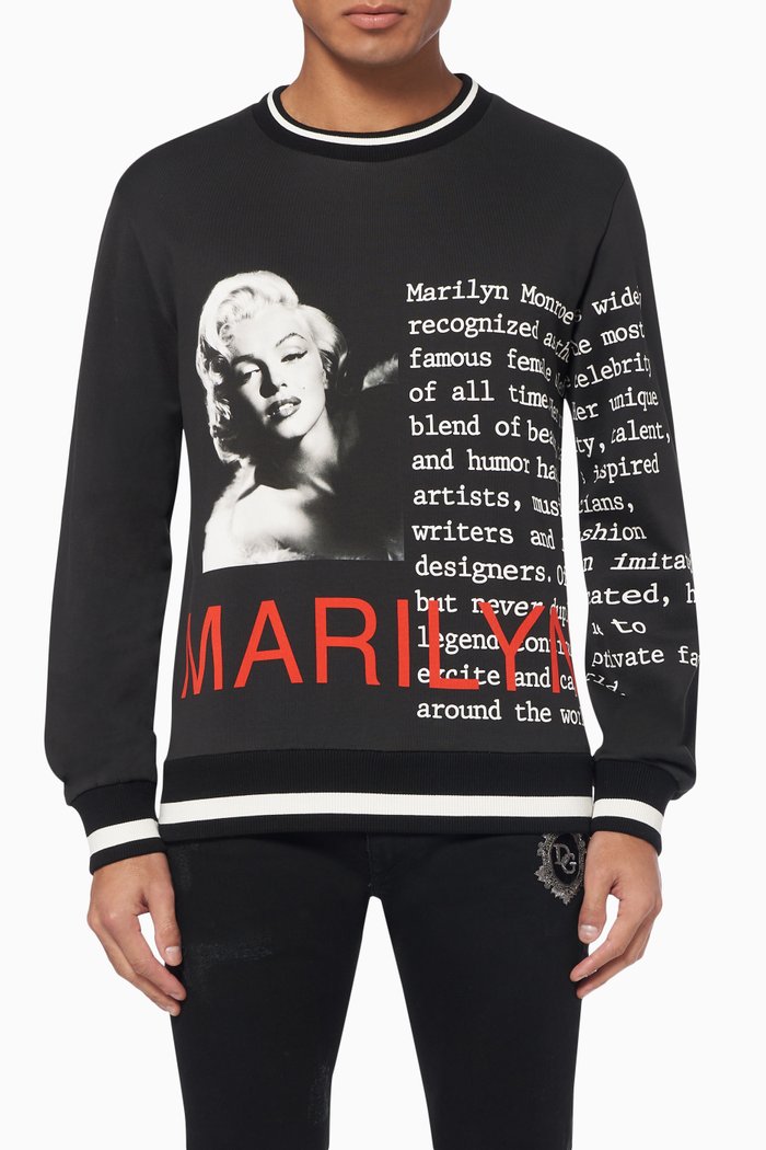 

Marilyn Monroe Sweatshirt, Black