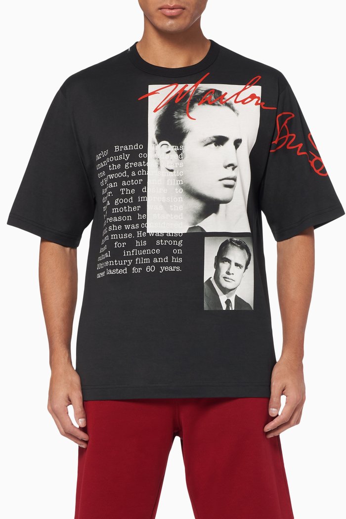 

Marlon Brando Cotton T-Shirt, Black