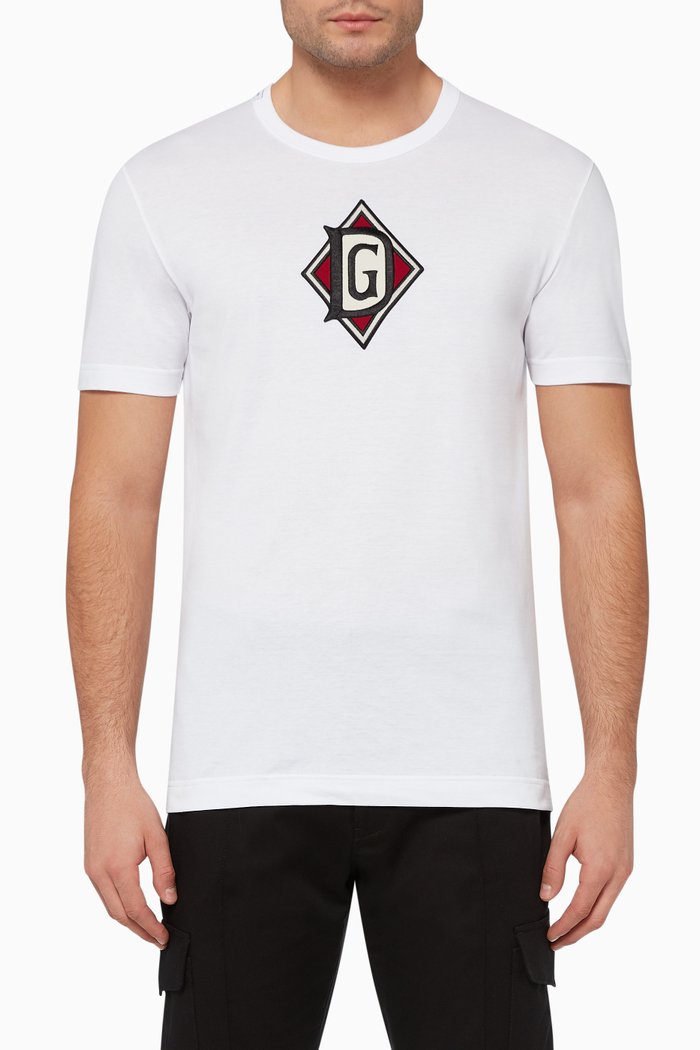 

DG Embroidered Logo T-Shirt, White