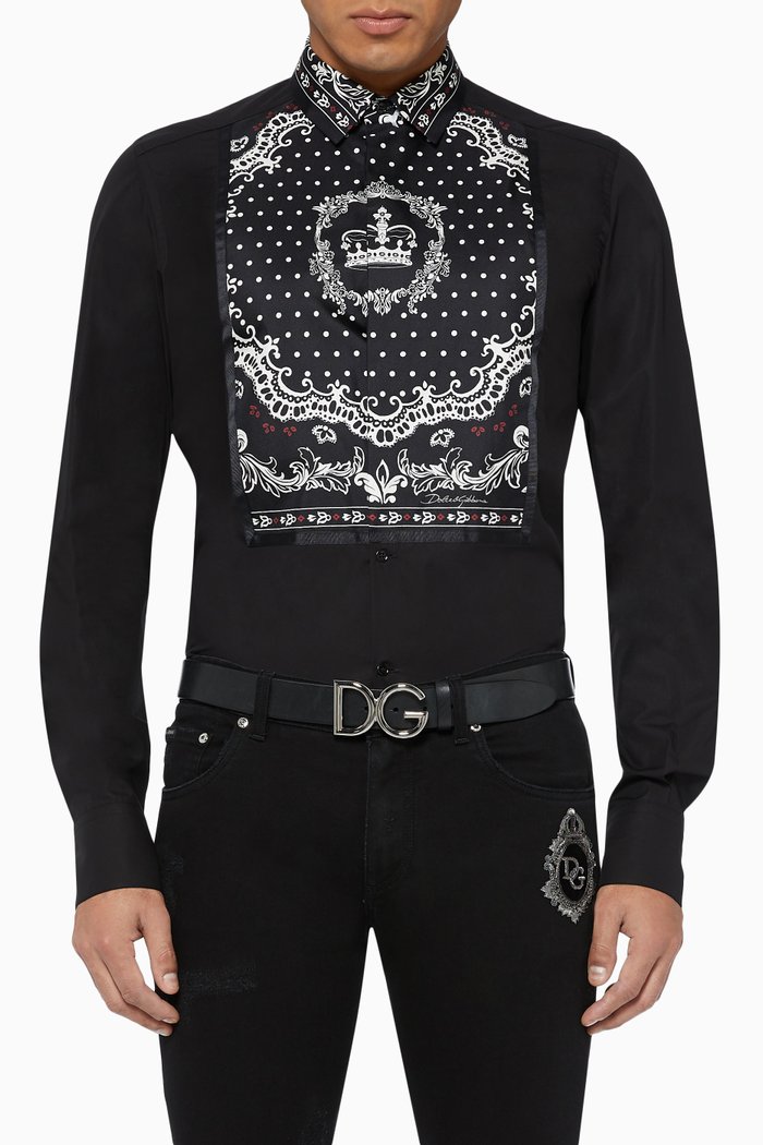 

Bandana Print Shirt, Black