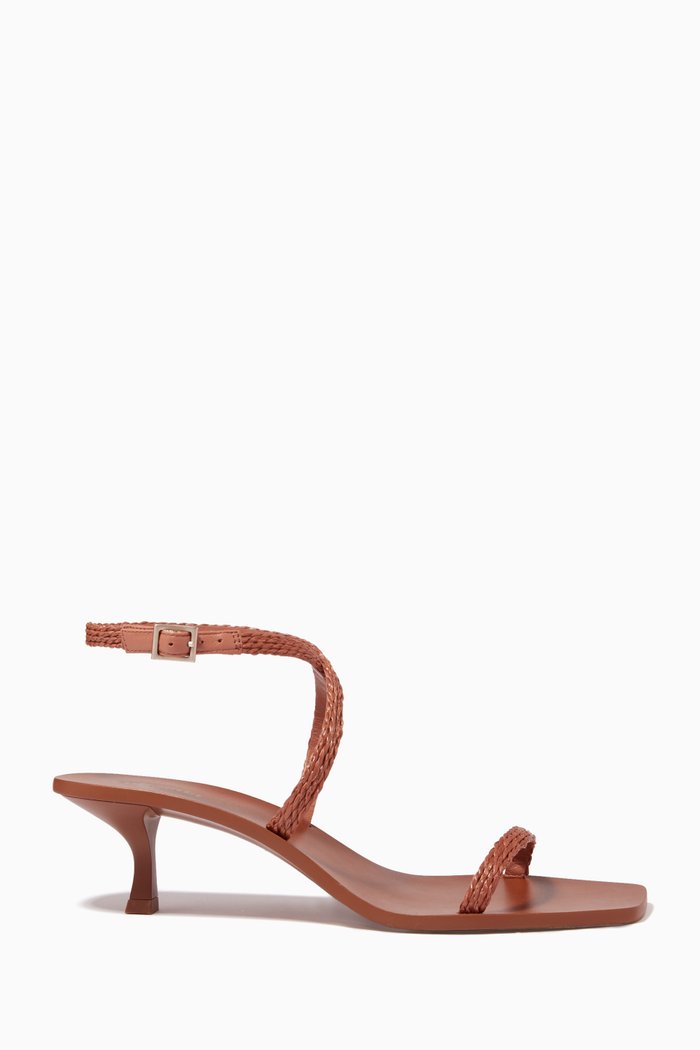 

Banu Raffia Sandals, Brown