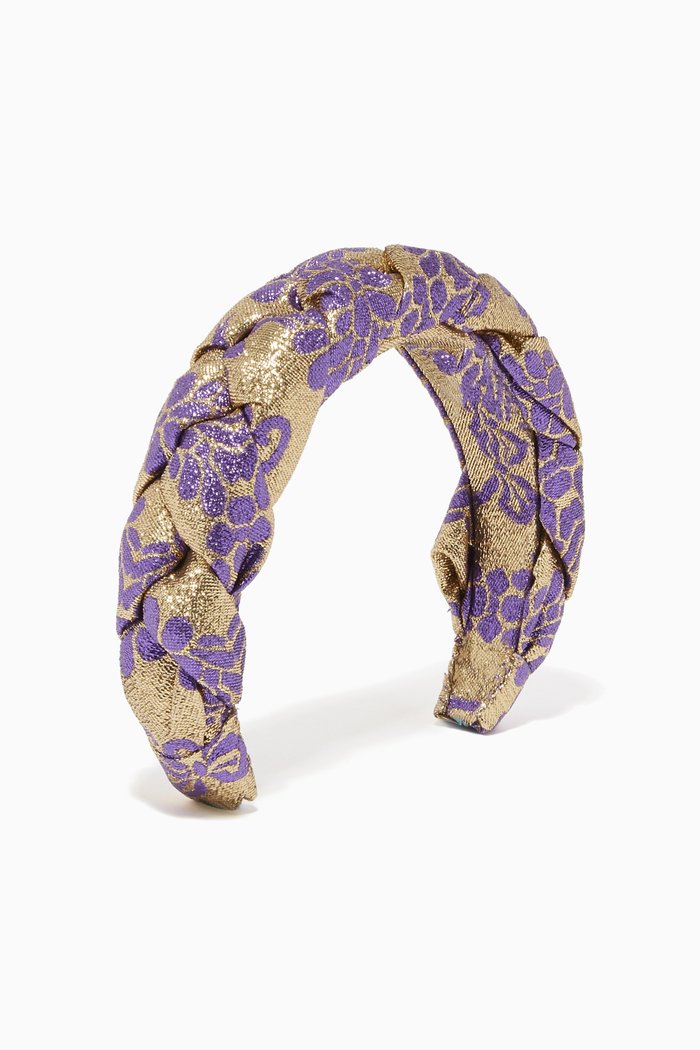 

Honore Floral Headband, Gold