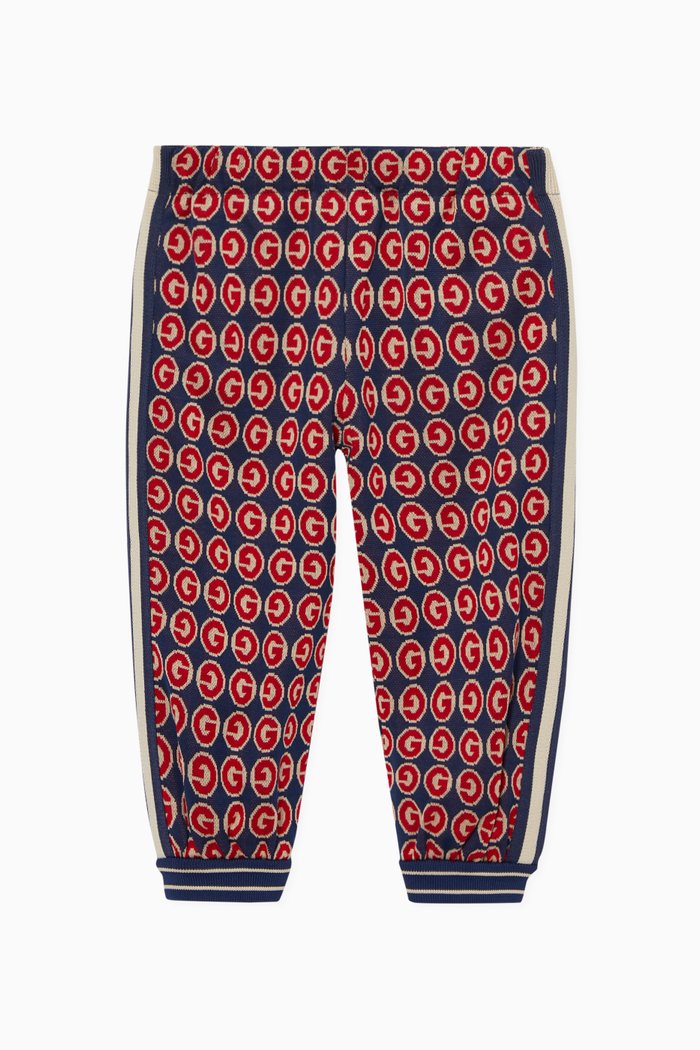 

GG Print Jersey Jogger Pants, Multicolour