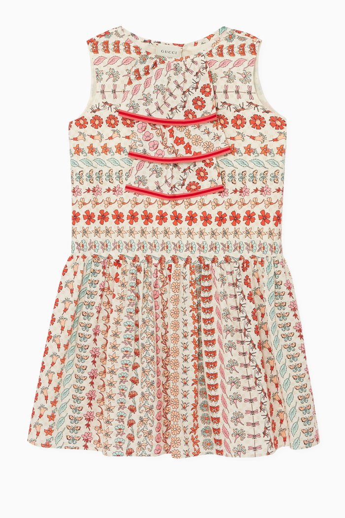 

Floral Print Ruffled Dress, Multicolour