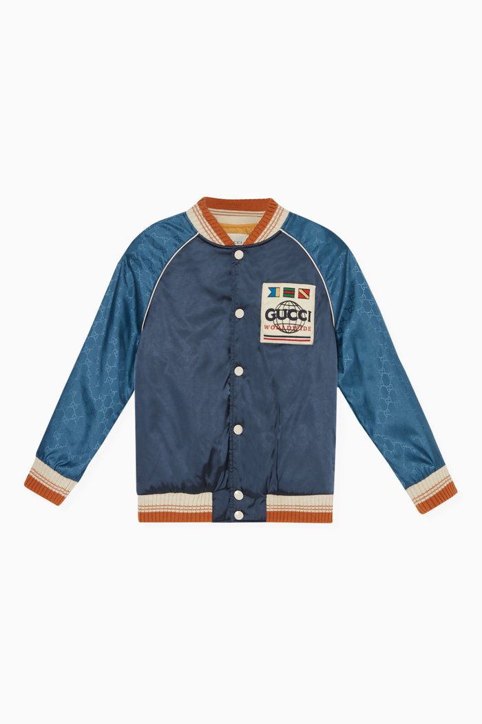 

Varsity Bomber Jacket, Blue