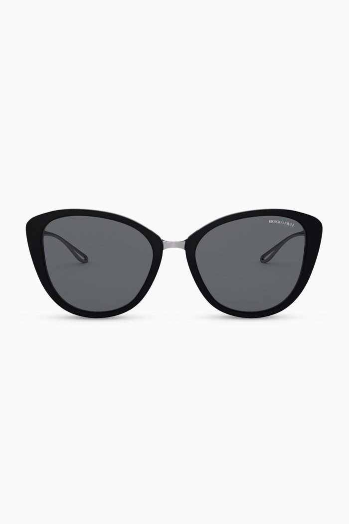

Cat Eye Sunglasses in Acetate, Black