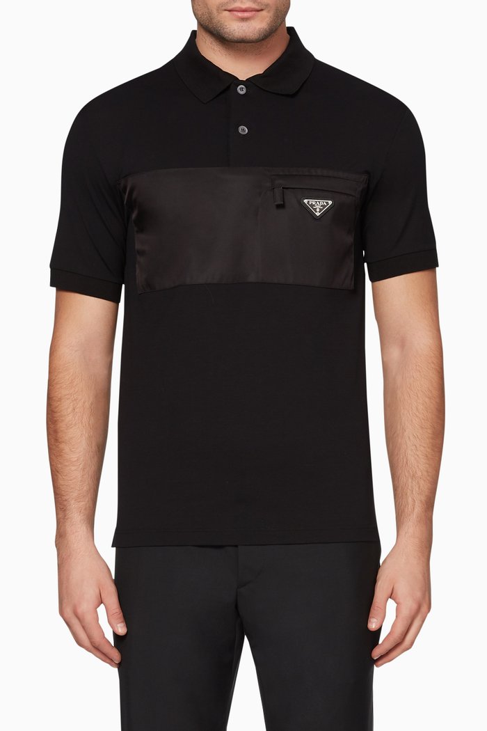 

Logo Detailed Polo Shirt, Black