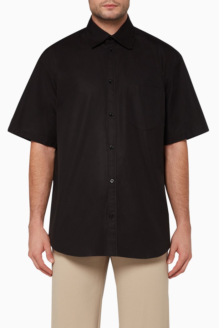 

Rubber Logo Short Sleeve Shirt, Black