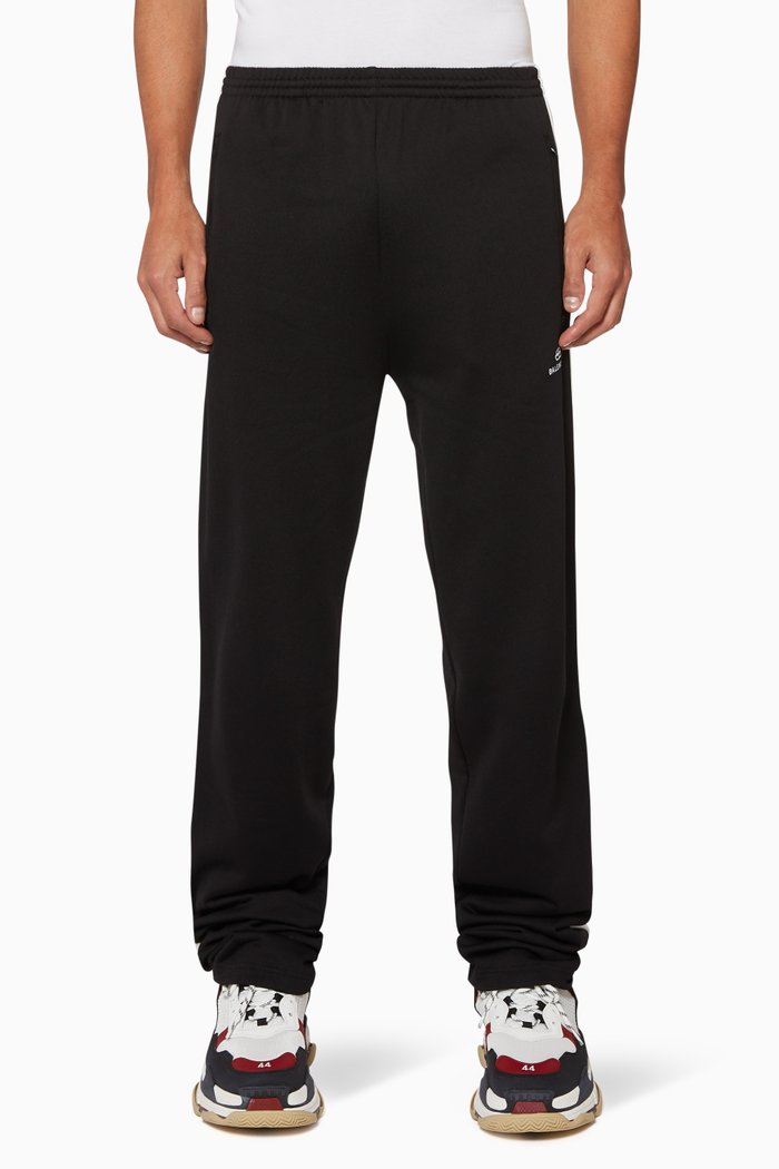 

Contrast Trim Jogging Pants, Black