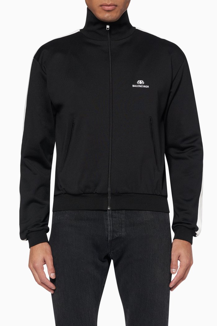 

Embroidered Logo Jacket, Black