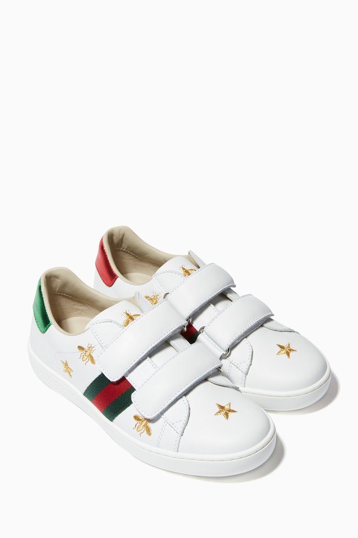 

Ace Embroidered Sneakers, White