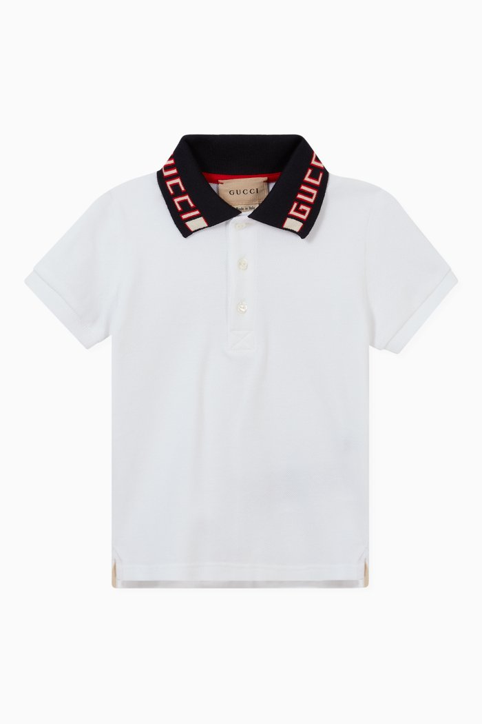 

Cotton Pique Polo Shirt, White