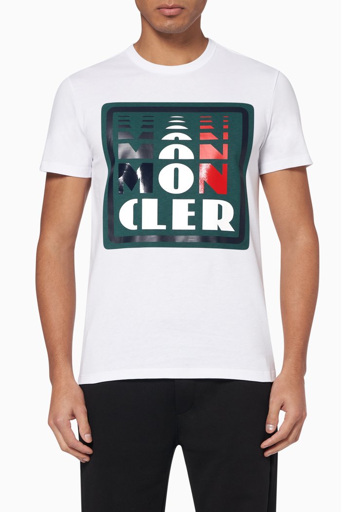 

Retro Logo Print T-Shirt, White