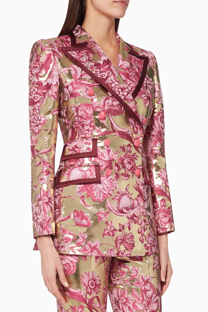 

Floral Embroidered Jacket, Pink