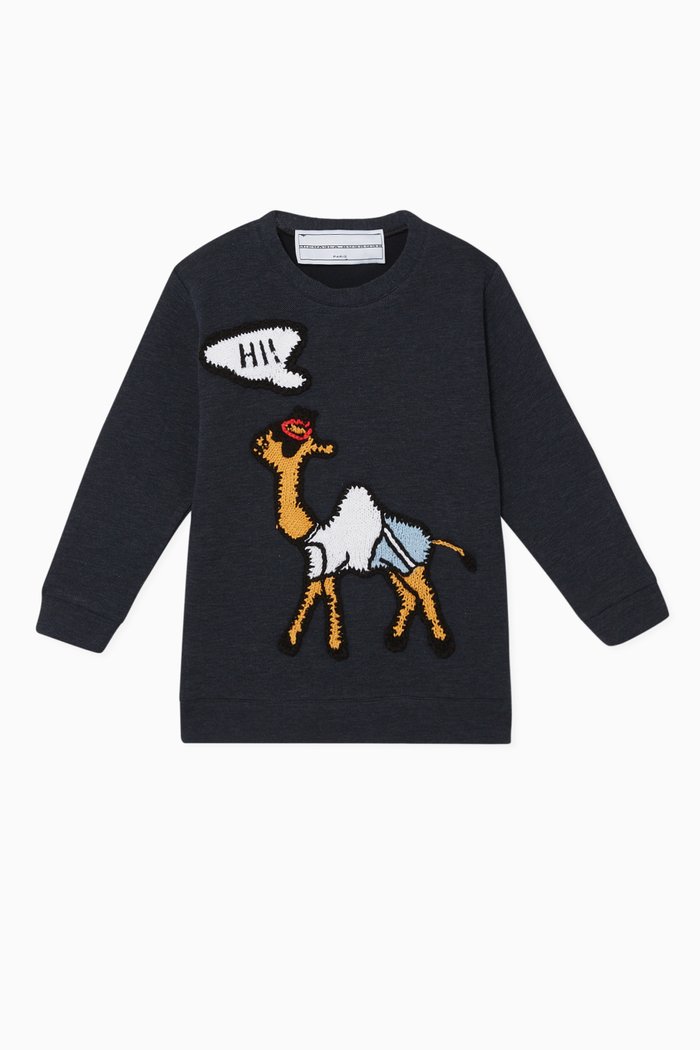 

Exclusive Camel-Crochet Sweatshirt, Blue