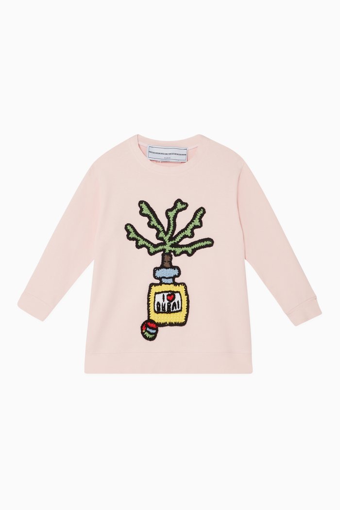 

Exclusive Perfume Bottle-Crochet Sweatshirt, Pink