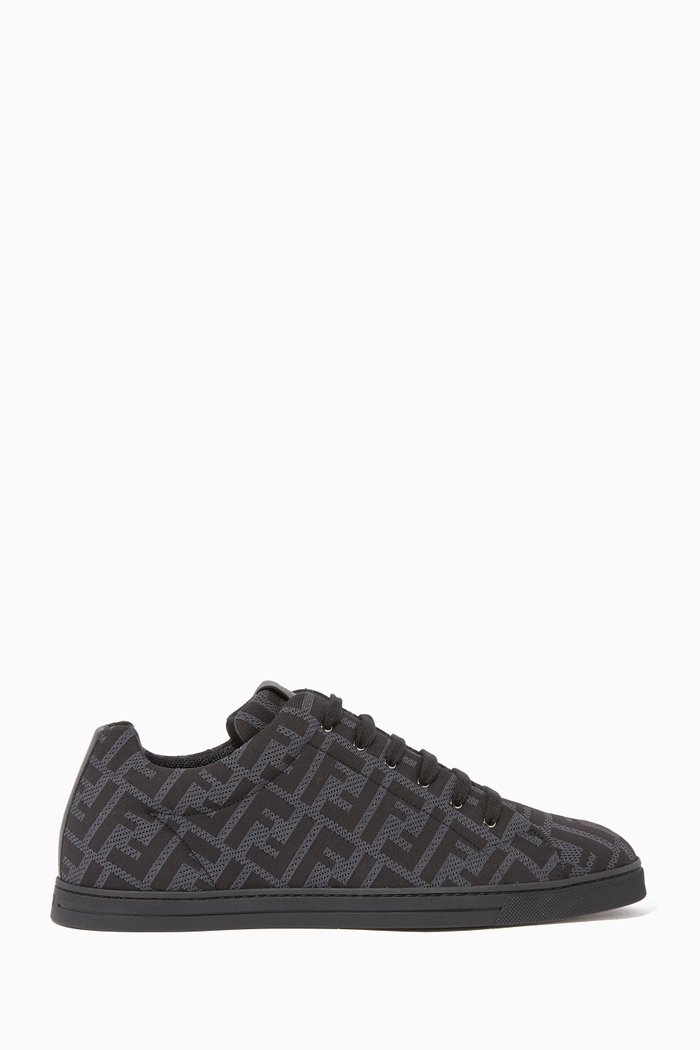 

FF Mesh Knit Sneakers, Black