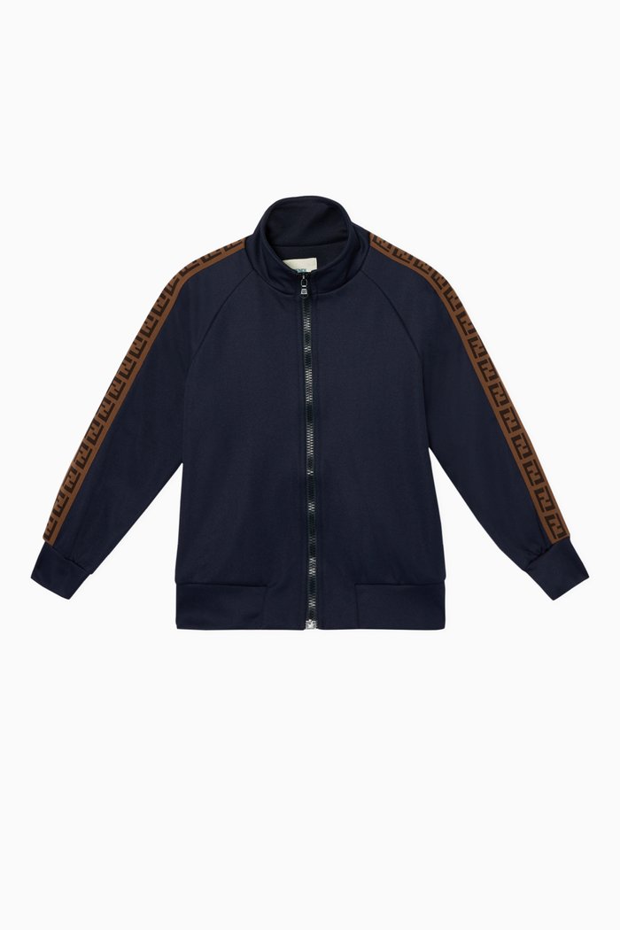 

FF Band Tech Jersey Zipped Jacket, Blue