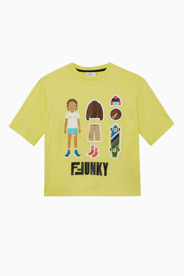 

Sports Graphic T-Shirt, Yellow
