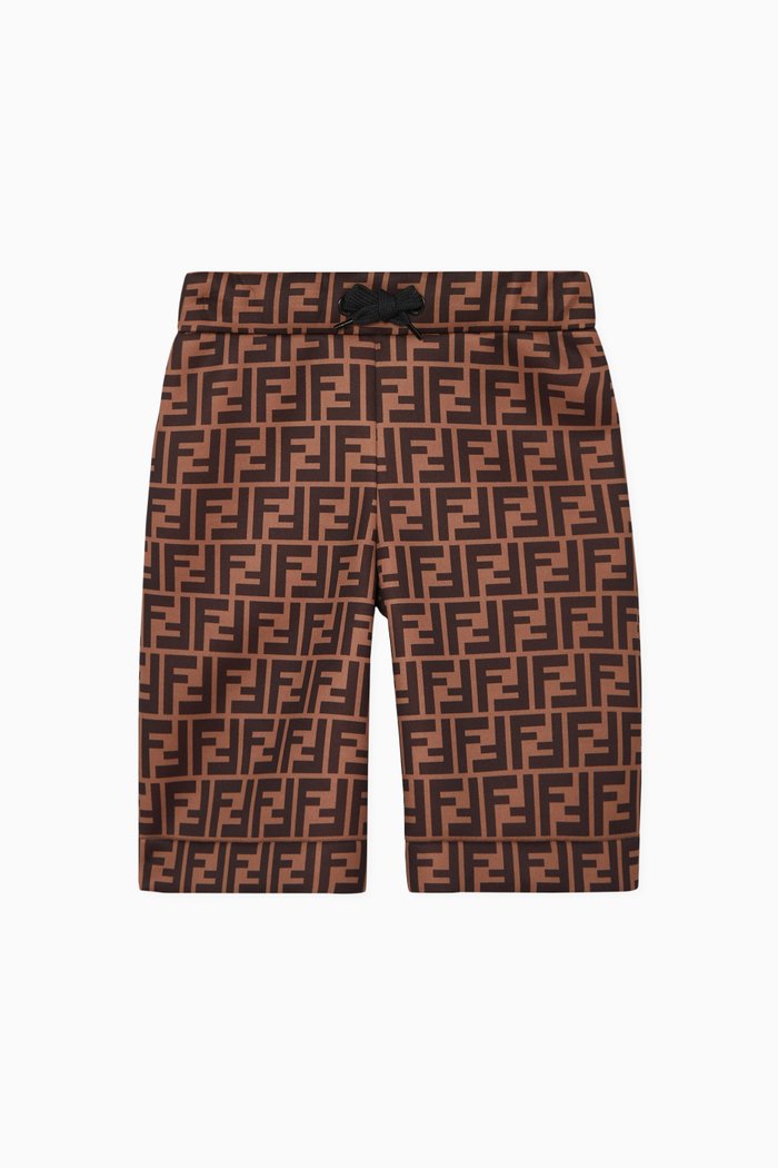 

Logo Print Shorts, Brown