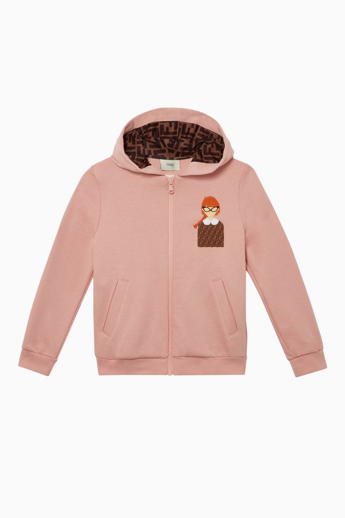 

Embroidered Logo Hoodie, Pink
