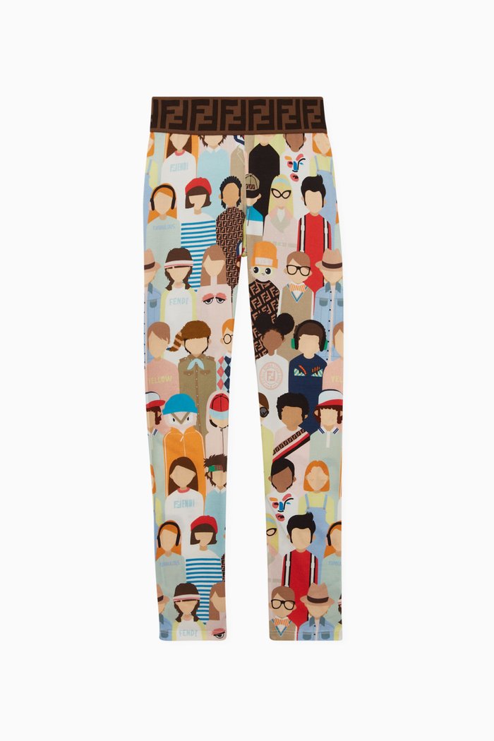 

FF Band Jersey Leggings, Multicolour