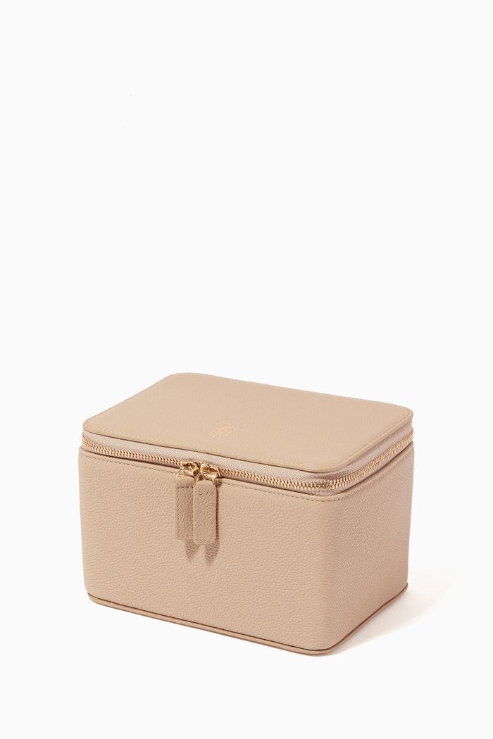 

Leather Travel Box, Neutral