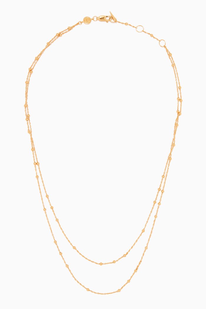 

Double Chain Necklace, Gold