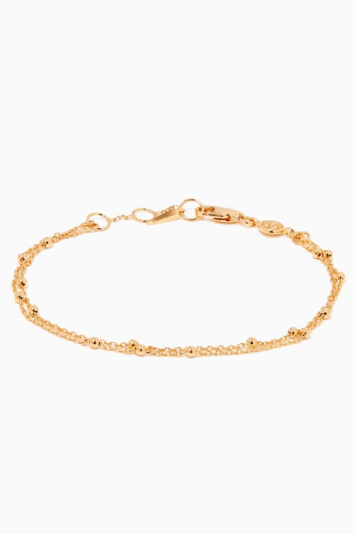 

Double Chain Bracelet, Gold