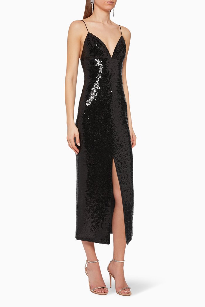 

Milly Sequinned Dress, Black
