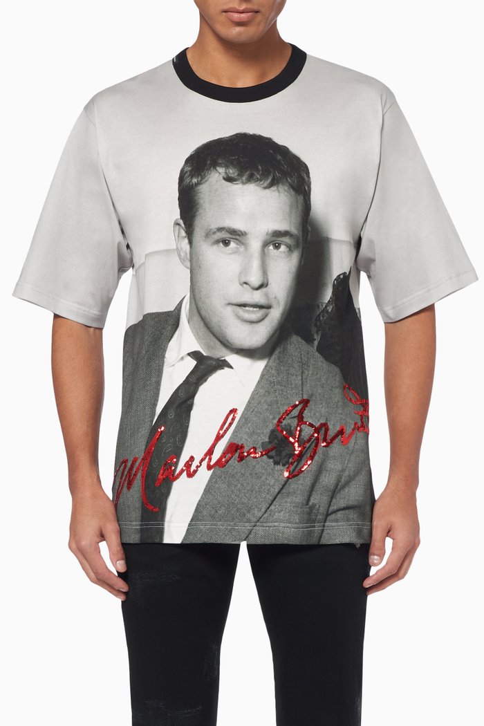 

Marlon Brando Oversized T-Shirt, Grey