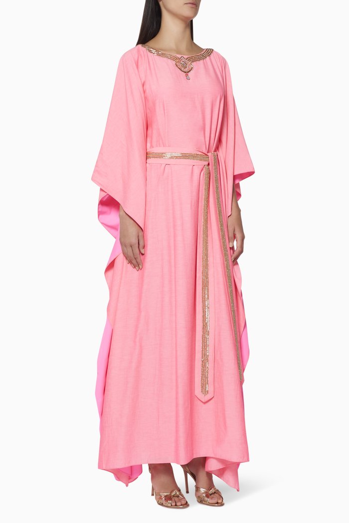 

Danina Belted Kaftan, Pink