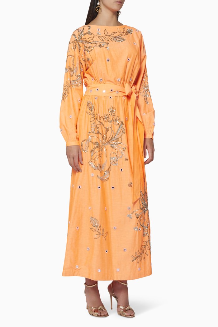 

Dafin Embellished Dress, Orange