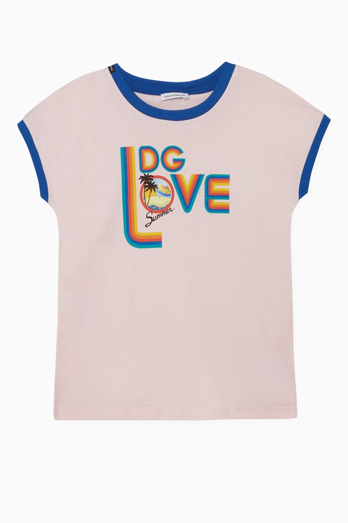

DG Love Print T-Shirt, Pink