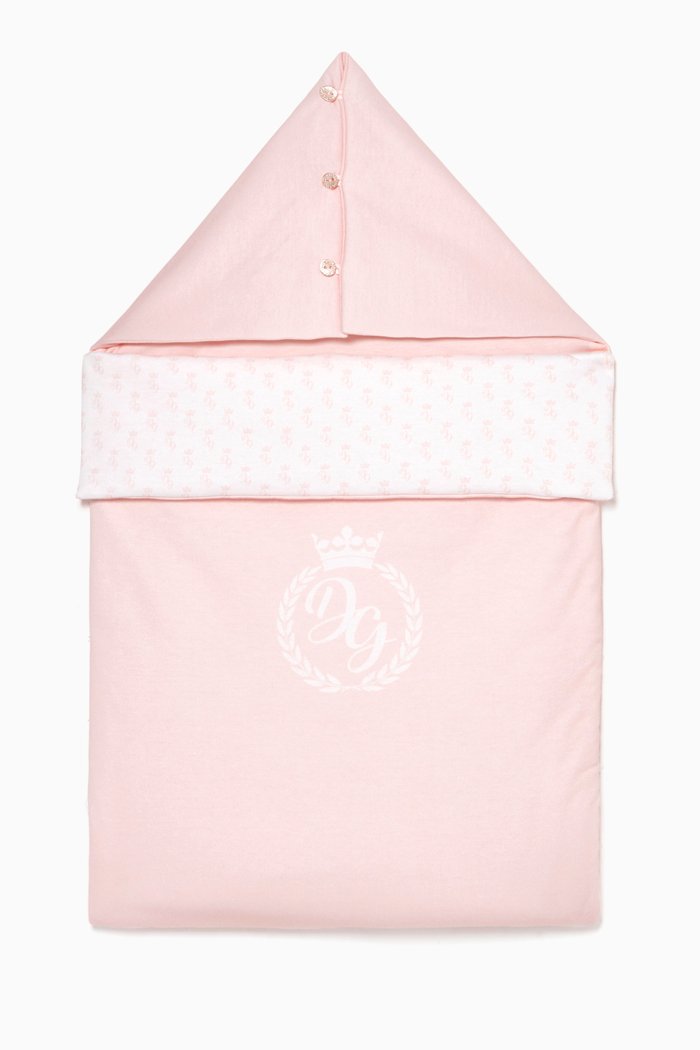 

Printed Rose Jersey Sleeping Bag, Pink