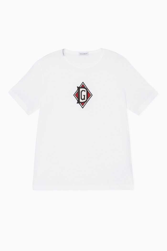 

Logo Patch Jersey T-Shirt, White