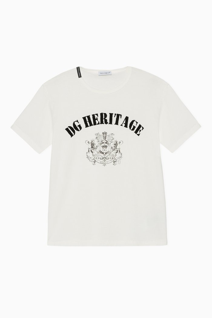 

Graphic Print Jersey T-Shirt, White