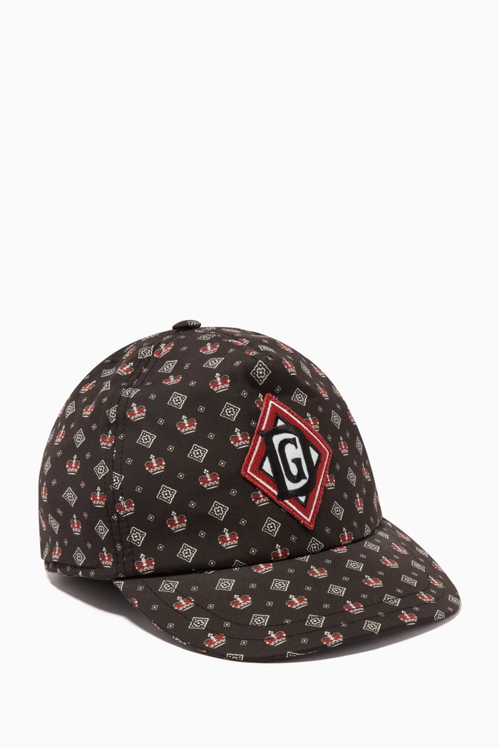 

DNA Printed Baseball Cap, Black