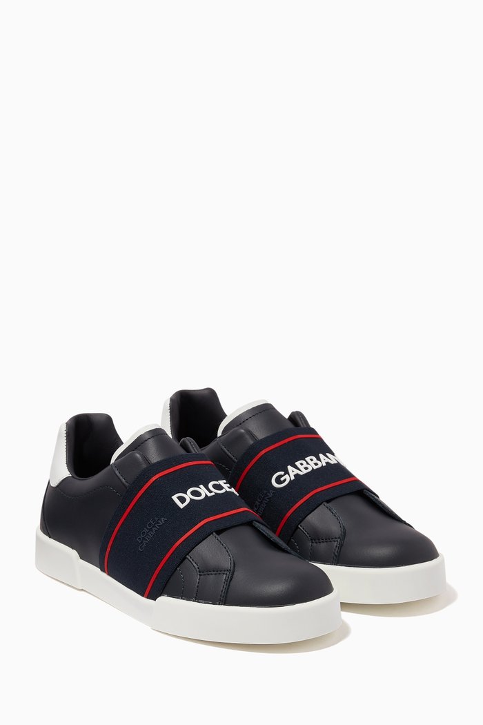 

DNA Leather Sneakers, Blue