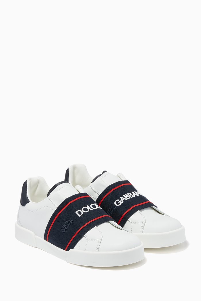

DNA Leather Sneakers, White