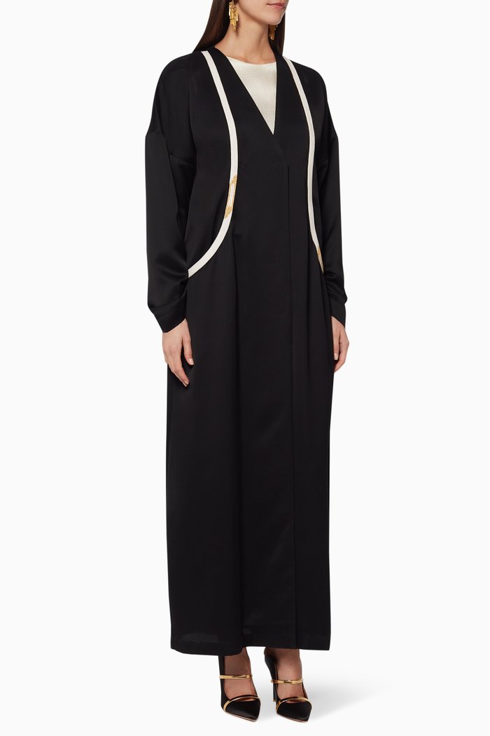 

Japanese Applique Abaya, Black