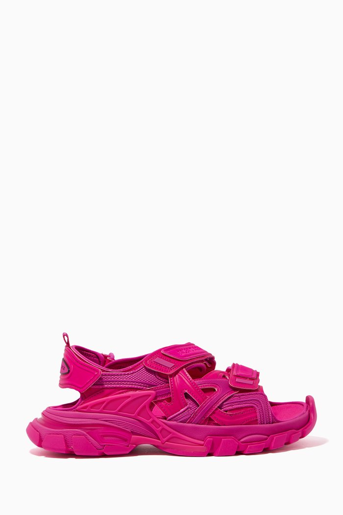 Track Sandals in Neoprene & Rubber, Pink