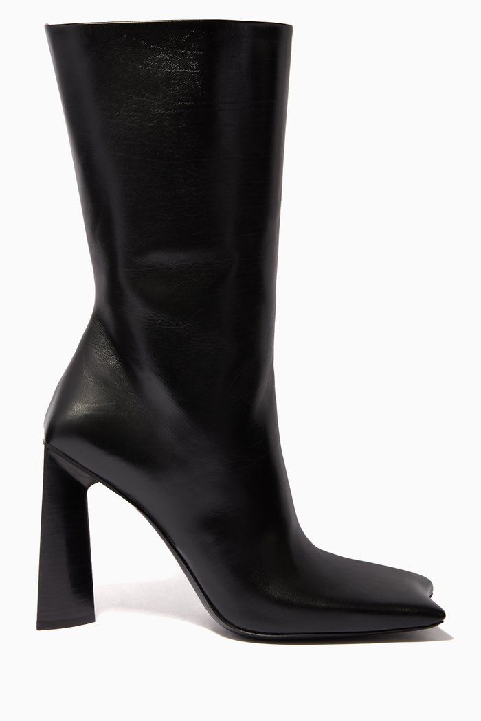

Moon 100 Boots in Smooth Calfskin, Black