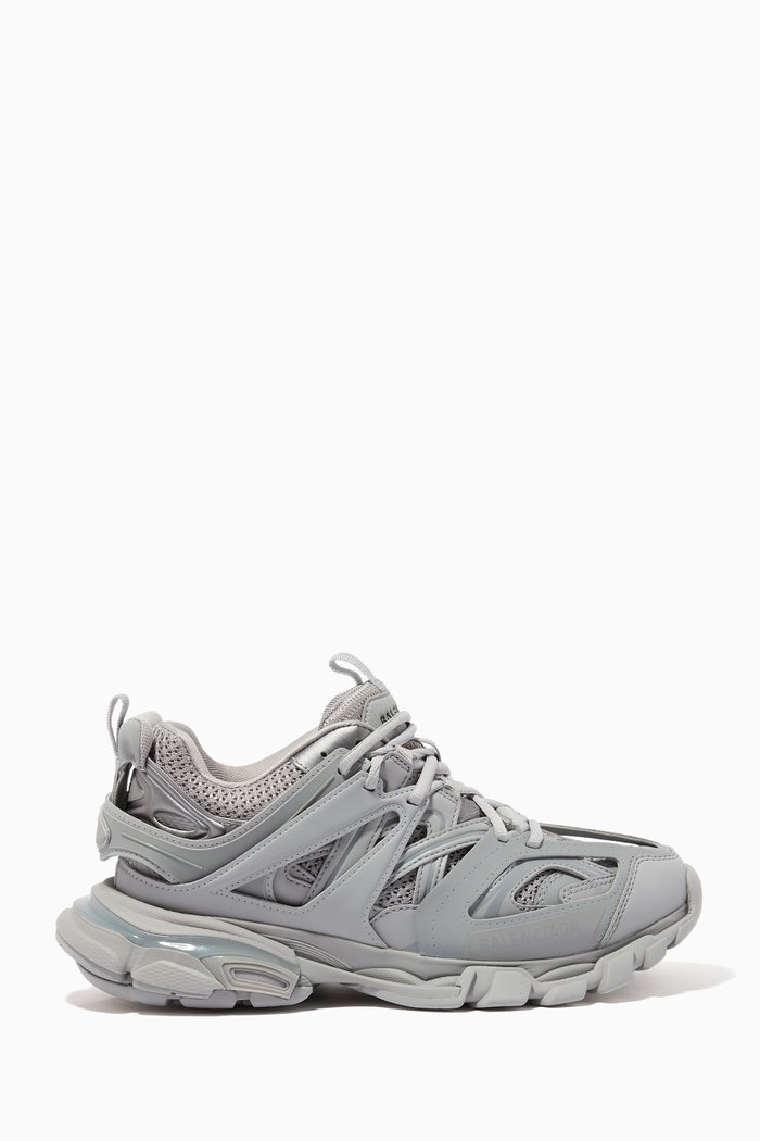 

Track Sneakers in Mesh & Nylon, Grey