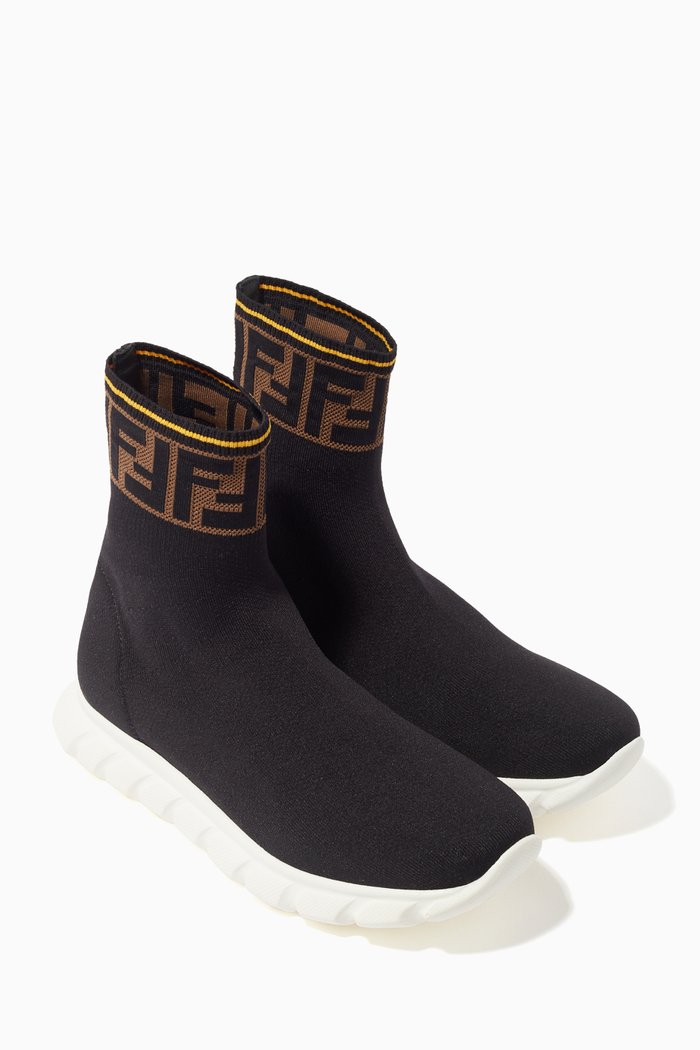 

Logo Sock Sneakers, Black