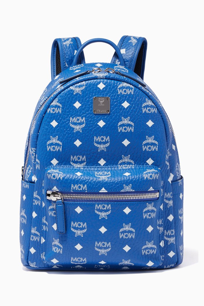 

Small Stark Visetos Backpack, Blue