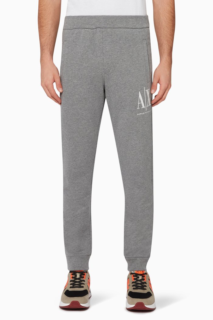 

Embroidered Logo Track Pants, Grey