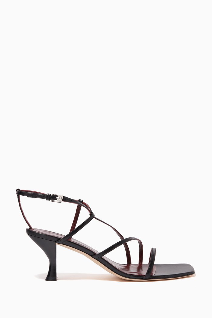 

Gita 65 Sandals in Leather, Black