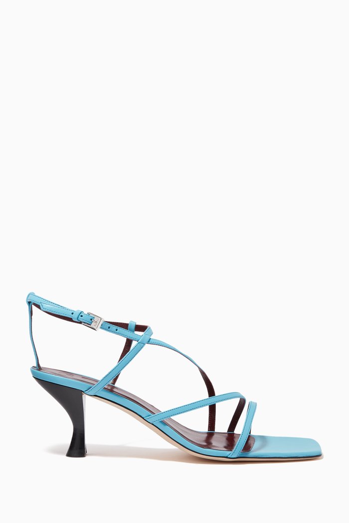 

Gita 65 Sandals in Leather, Blue