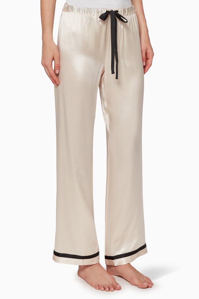 

Chantal Silk Pants, Pink